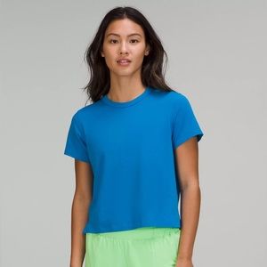 NWOT Lululemon Classic-Fit Cotton-Blend T-Shirt in Poolside